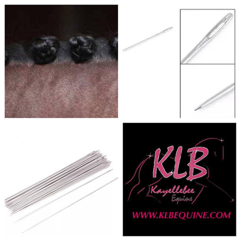 Metal plaiting needles