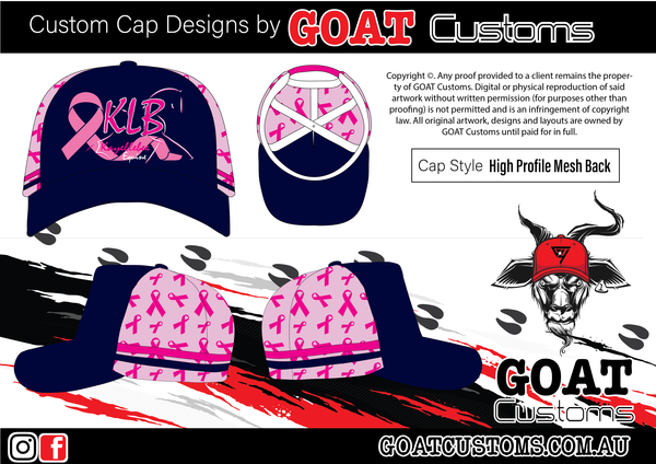 Limited Edition KLB Logo / Breast Cancer Awareness Trucker Cap